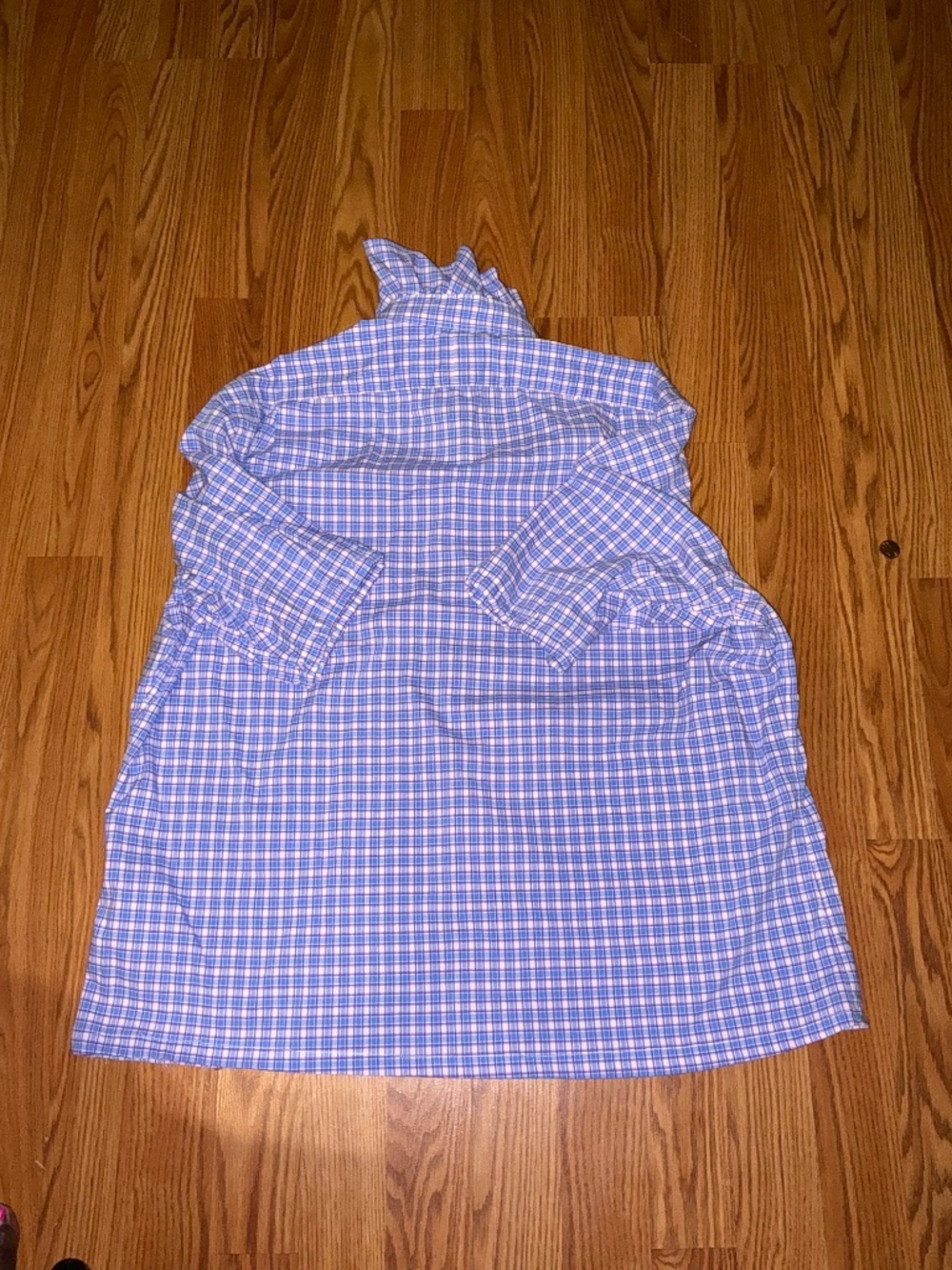 Upcycled Re-worked Ralph Lauren Ruffle Collar Shirt - Picture 2 of 5